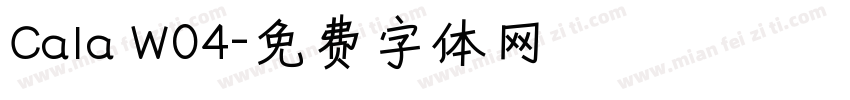 Cala W04字体转换